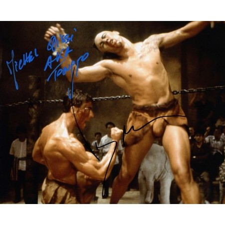 Autographe Qissi Michel Van Damme Jean Claude Vente Photo D Dicac E