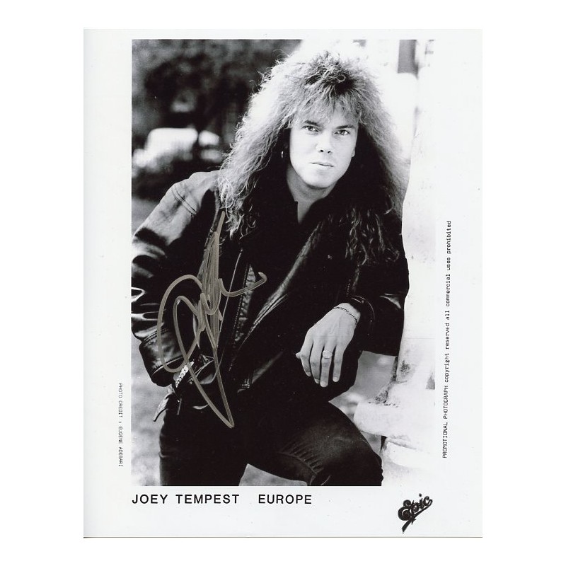 Signed Autograph TEMPEST Joey - All-Autographes.com