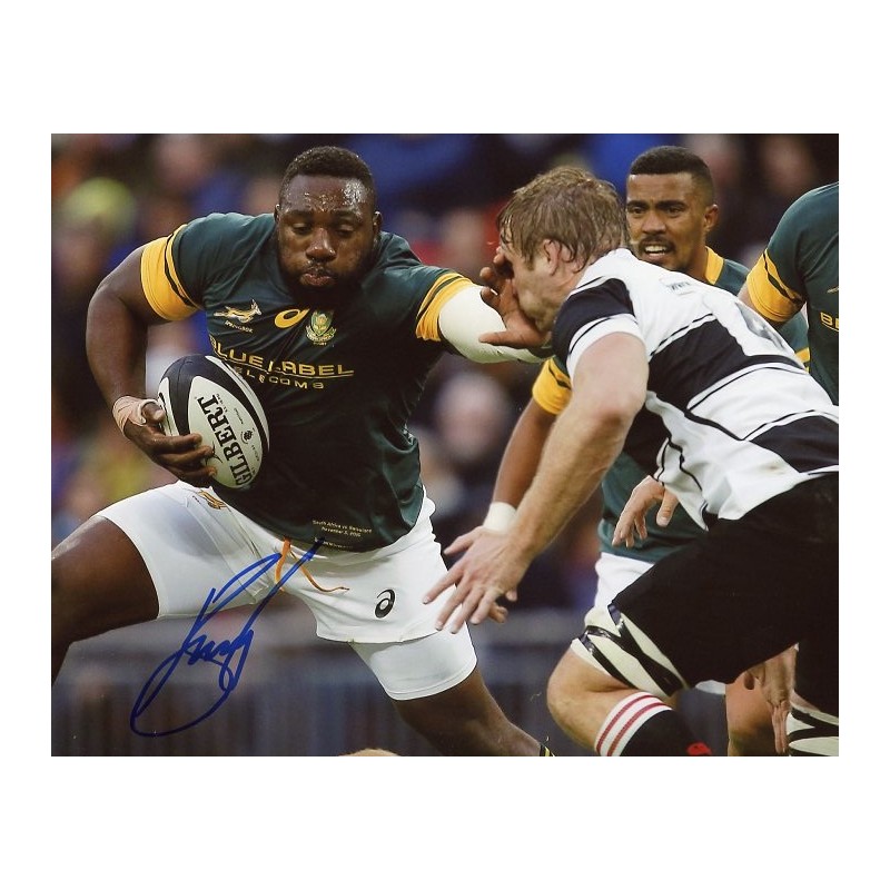 Authentically Signed Tendai “Beast” Mtawarira Sharks Rugby Jersey